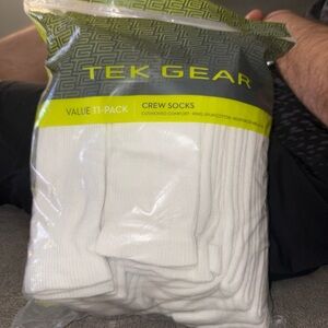 Tek Gear Value Pack White Crew Socks